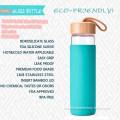 Botol kaca dengan Silicone Lengan Mengendalikan Botol Air